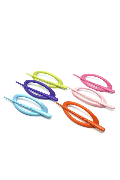 Tahtakaledeyim دبابيس شعر نسائية 6 قطع الوان متنوعة