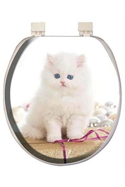 Softy Classic Desenli Yumuşak Klozet Kapağı Beyaz