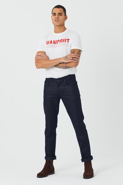BOSHETTI Erkek Koyu Lacivert Slim Fit