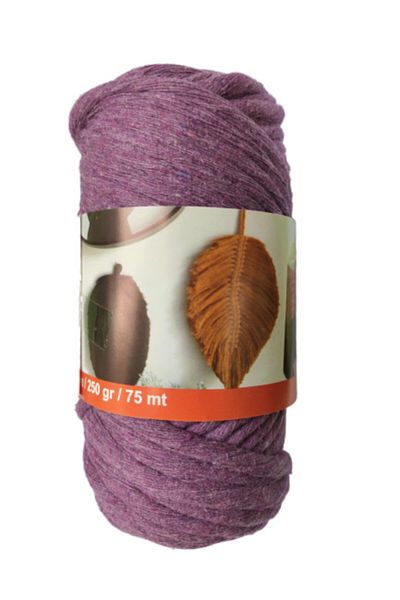 platin hediyelik Purple Color Cotton Twisted Macrame Thread Screening 250 Grams No 7