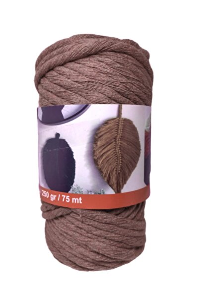 platin hediyelik خيط مكرامية من القطن بلون أسمر، مسح سميك 250 جرام، رقم 28