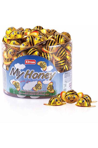 Elvan Pinyata Arı Çikolata 100 Adet Sütlü Kokolin Çikolata 800 gr