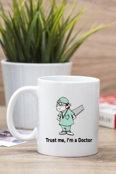 Procity Beyaz Doktor Esprili Kupa Bardak