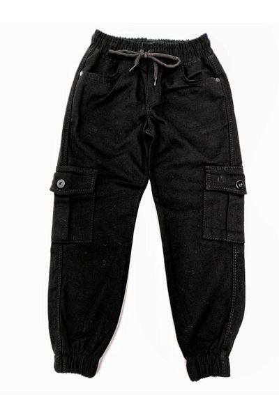 Class Μαύρο παντελόνι Commando Boy με τσέπες