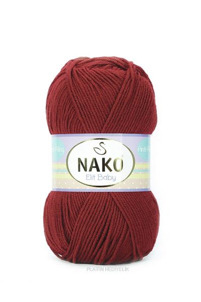 NAKO (5 τεμάχια) Elit Baby 298 Pepper Hand Knitting Yarns Γιλέκο Ζακέτα Πλεκτό Κλωστή Βρεφικής κουβέρτας