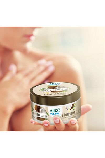 ARKO 250 ml 6 Pieces Coconut Oil Cream - Moisture Valuable Oils