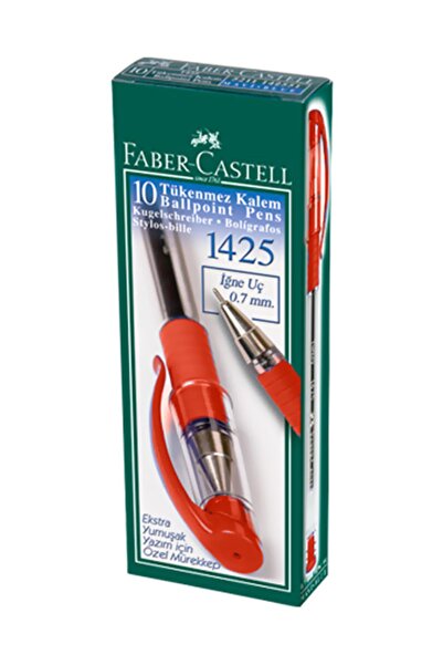 Faber Castell F.castel 1425 Kırmızı Tukenmez Kalem Igne Uçlu