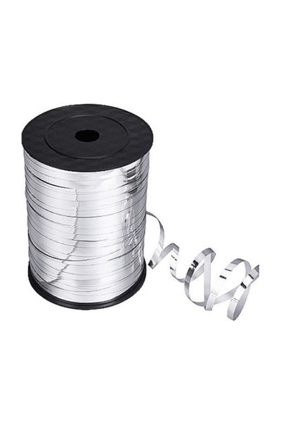 Happyland Silver Shiny Metallic Raffia 1 Piece 200 m