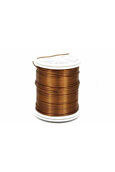 Ertürk Metal Aksesuar Bakır Çiçek Teli, Açık Kahve Renk Kalınlık : 0.80 Mm