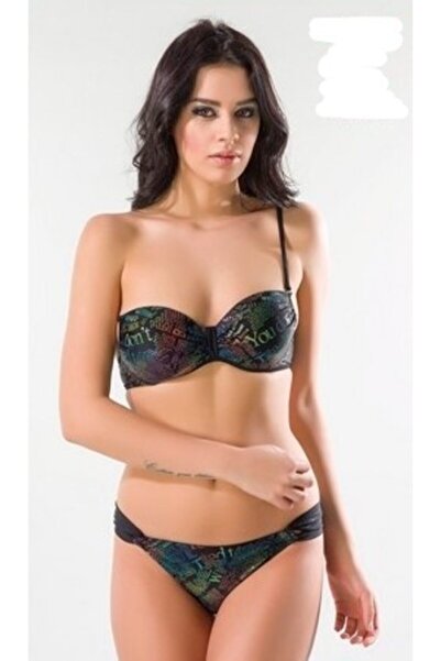 Seamark Жіночий чорний бікіні з принтом