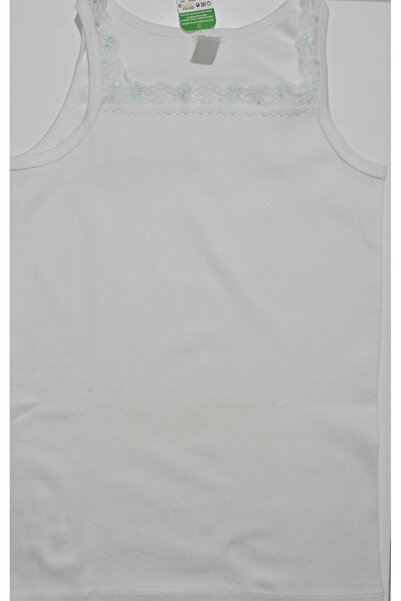 İki Yıldız Жіноча біла майка з сердечками та тоненькими бретельками, 6 шт.