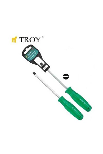 TROY 22131 Çakmalı Düz Tornavida (6.0X100MM)