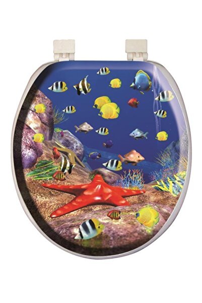 Softy Classic Desenli Yumuşak Klozet Kapağı Okyanus Desen