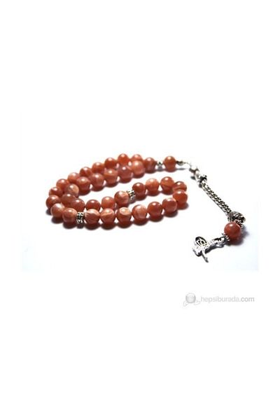 RD EKOAVM 8 Mm Globe Cut Sun Stone Rosary