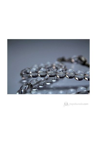 RD EKOAVM Crystal Quartz Stone Rosary 8 Mm Sphere Cut