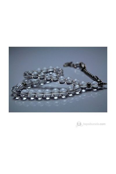 RD EKOAVM Crystal Quartz Stone Rosary 8 Mm Sphere Cut