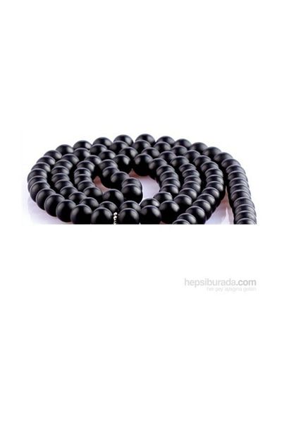 RD EKOAVM Matte Onyx Stone 8 Mm Globe Cut 99 Piece Rosary