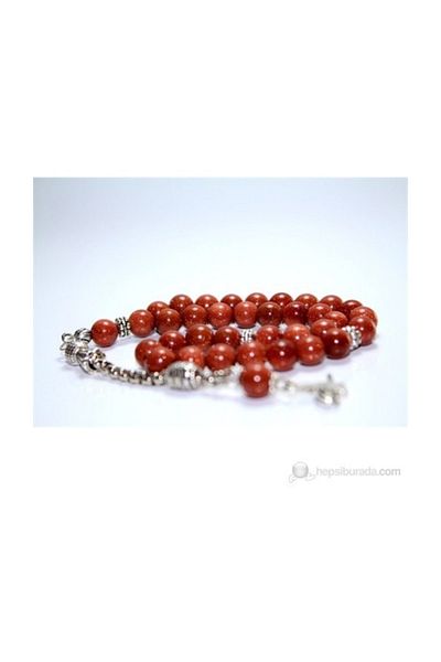 RD EKOAVM Brown Star Stone Rosary 8 Mm Globe Cut