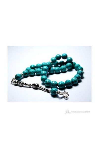 RD EKOAVM Turquoise Stone Rosary 10 Mm Facet Cut