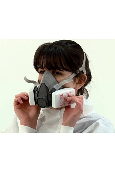 3M 6300 Yarım Yüz Gaz Maskesi P3 Filtre (6035)