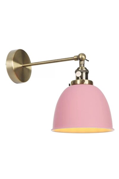 Rsylight Pink Retro Metal Decorative Rustic Articulated Wall Sconce