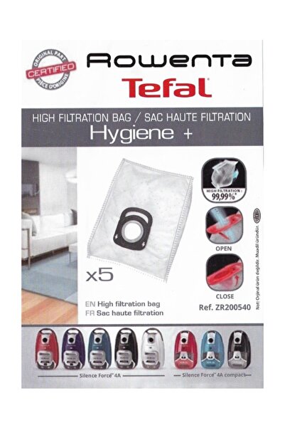 Rowenta Elektrikli Süpürge 5 Ad Hygiene Toz Torbası