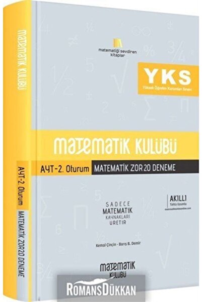 Matematik Kulübü Yks 2.oturum Ayt Matematik Zor 20 Deneme