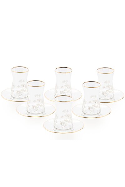 English Home Sakura Cam 12 Parça Çay Seti 160 Ml Şeffaf