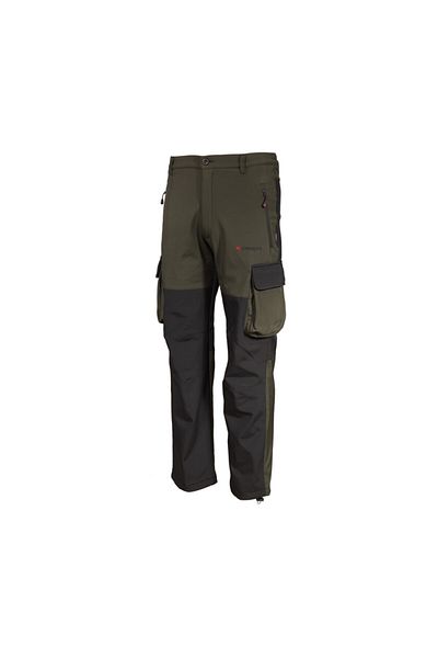 Cresta Ανδρικό παντελόνι Khaki Cargo Softshell Outdoor με τσέπες