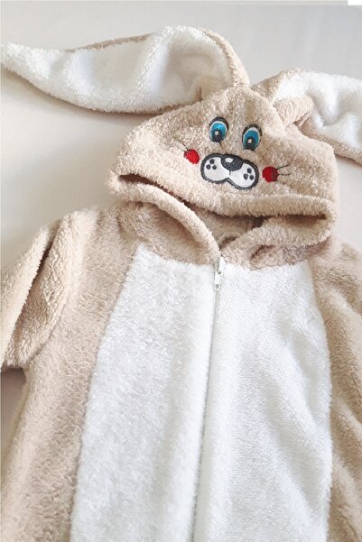 Nurcix Unisex Kids Brown Rabbit Jumpsuit