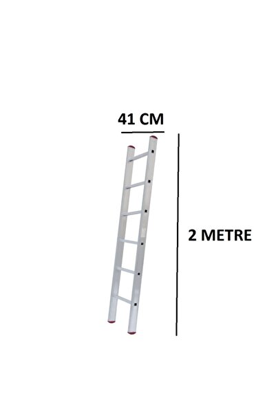 Beykon Madeni Eşya Tek Parça Endüstriyel 2 Metre Alüminyum Merdiven