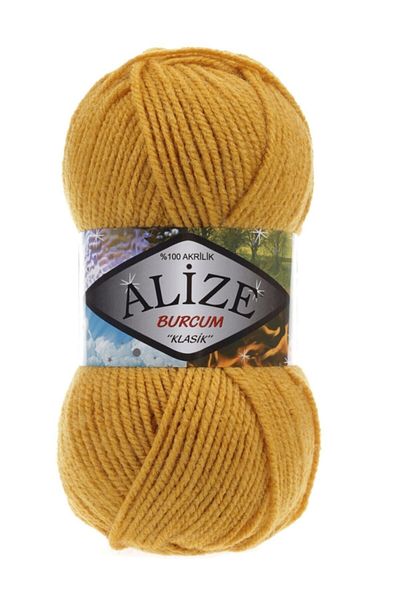 Alize ( 5 Pieces ) Burcum Classic 2 Saffron Hand Knitting Threads Vest Cardigan Thread Scarf Sweater Thread