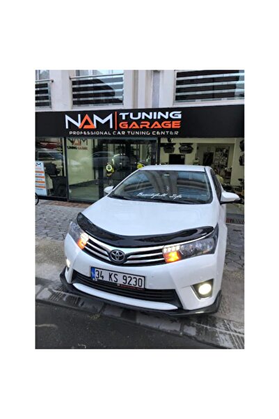 Dynamic Toyota Corolla Kaput Rüzgarlığı Kaput Koruma 2013 Ve Üzeri Parlak Siyah 3.2 Mm Kalın Plastik