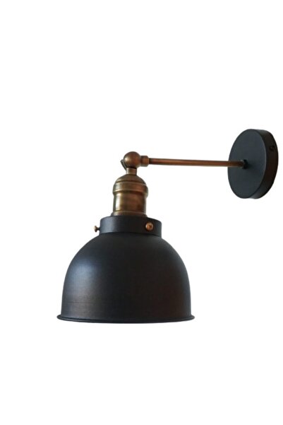 Dylight Retro Siyah Metal Dekoratif Mafsallı Duvar Aplik