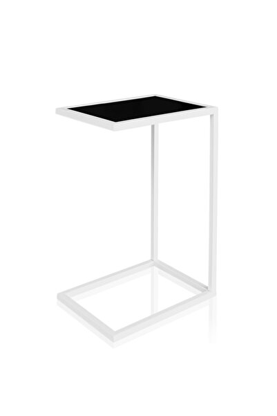 The Mia Beyaz Yan Sehpa 62 X 42 X 32 cm