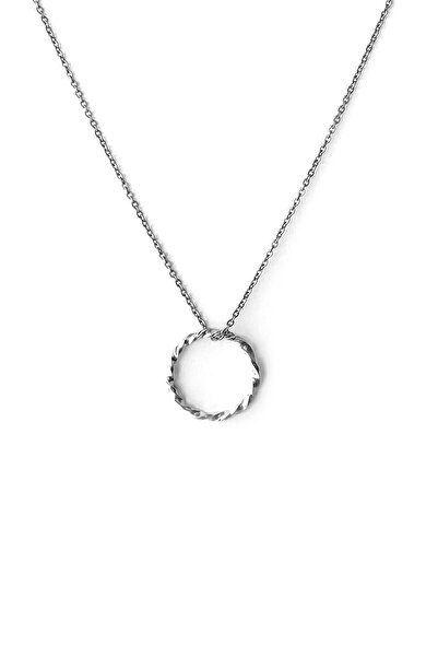 Spark Atölye Erkek Gümüş Halka Burgu Kolye