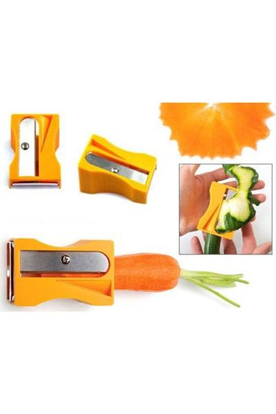 YALÇINTAŞ Peeler Decorative Pencil Sharpener Shaped Fruit Vegetable Carrot Cucumber Pumpkin Peeler