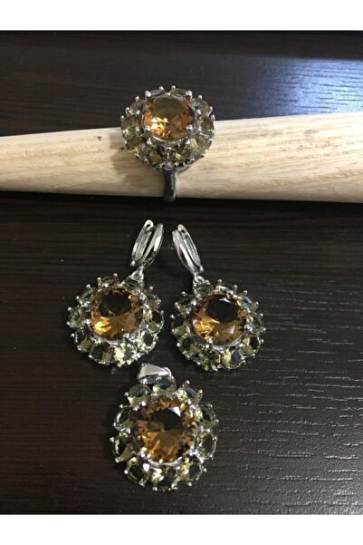 ALMAS DİAMOND Zultanit Taşlı Gümüş Set