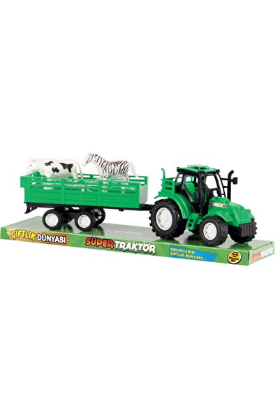 Kayyum Oyuncak Oyuncak Çiftlik Dünyası Vakumda Hayvanlı Traktör