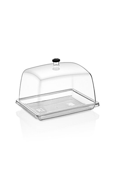 GastroPlast Kek-pasta-börek Teşhir Fanus Polikarbon Plastik 1/2