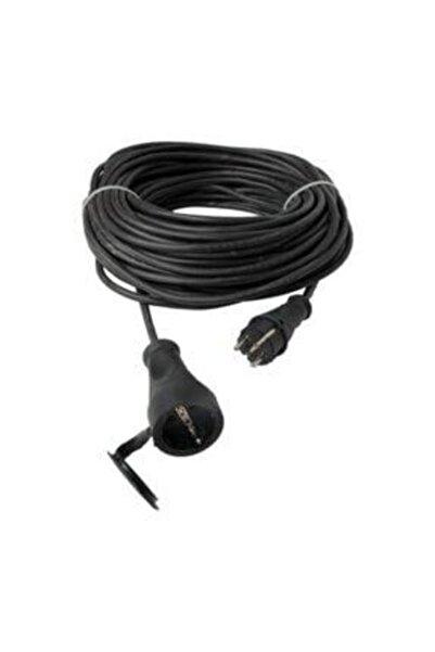 ÖZNUR Tekli Kaucuklu Topraklı Grup Priz 3x1.5mm Seyyar Kablolu Uzatma Siyah 0...