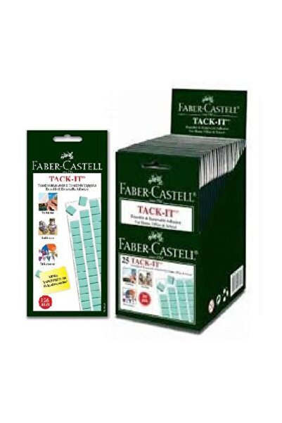 Faber Castell 25´li Kutu Tack-it Çift Taraflı Sakız Yapıştırıcı 50 Gr 90 Parçalı