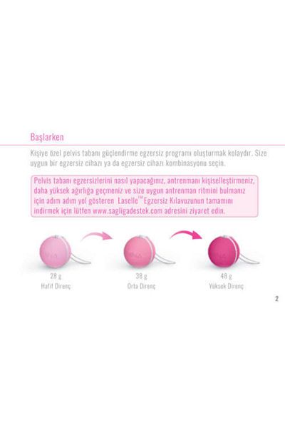 INTIMINA Kegel Exercise 28g, Pelvic Exercise Ball, Laselle Exerciser™