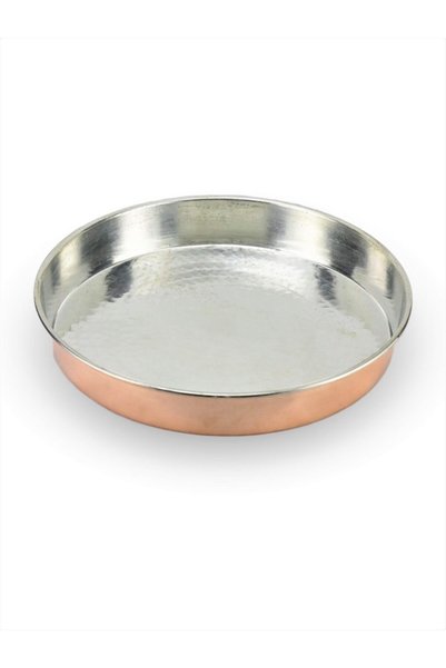 Sonay Bakırcılık Bakır Fırın Tepsi (Bakır Kıyılı) 26 Cm
