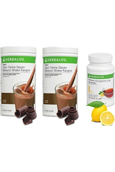 Herbalife Formül 1 Çikolatalı Shake 2 Adet , Bitkisel Konsantre Çay 50 Ml Lim...