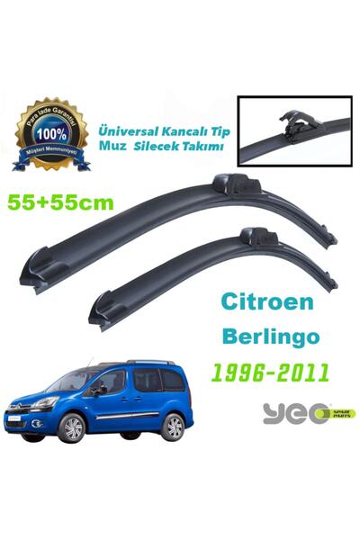 YEO Citroen Berlingo Aeroflex Muz Silecek Takımı 1996-2010