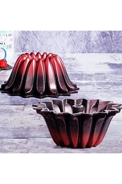 FMS Star Rose Red Color Granite Cake Mold 24 Cm 9027