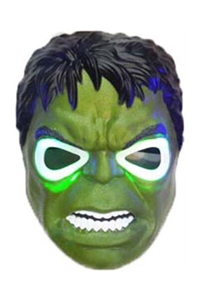 Genel Markalar Yeşil Led Işıklı Dev Hulk Maskesi ile eğlenceyi yaşa