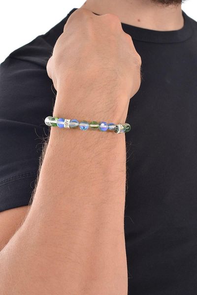 LABALABA MEN'S GREEN QUARTZ NATURAL STONE BRACELET