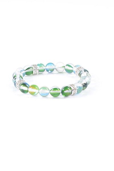 LABALABA MEN'S GREEN QUARTZ NATURAL STONE BRACELET